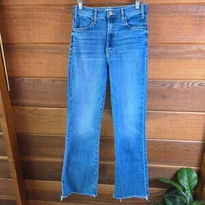MOTHER Straight Leg Cropped Jeans